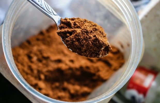 scoop of protein powder